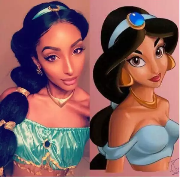 Guyanese girl slays Halloween costume of Disney Princess, Jasmine
